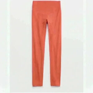 Offline by Aerie coral orange leggings mid rise 7/8 length size small buttery